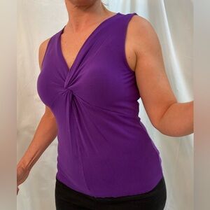 Ralph Lauren, Purple Sleeveless Fitted Top, Size P-M